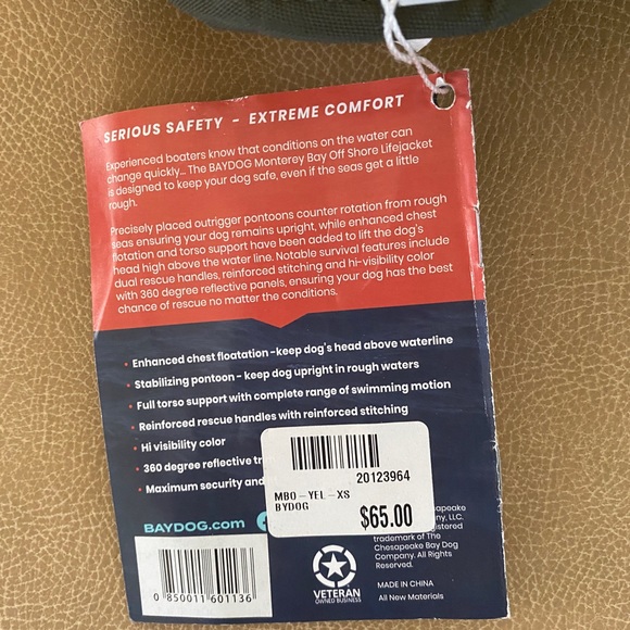 NWT XS Doggie Life Vest - Picture 3 of 4